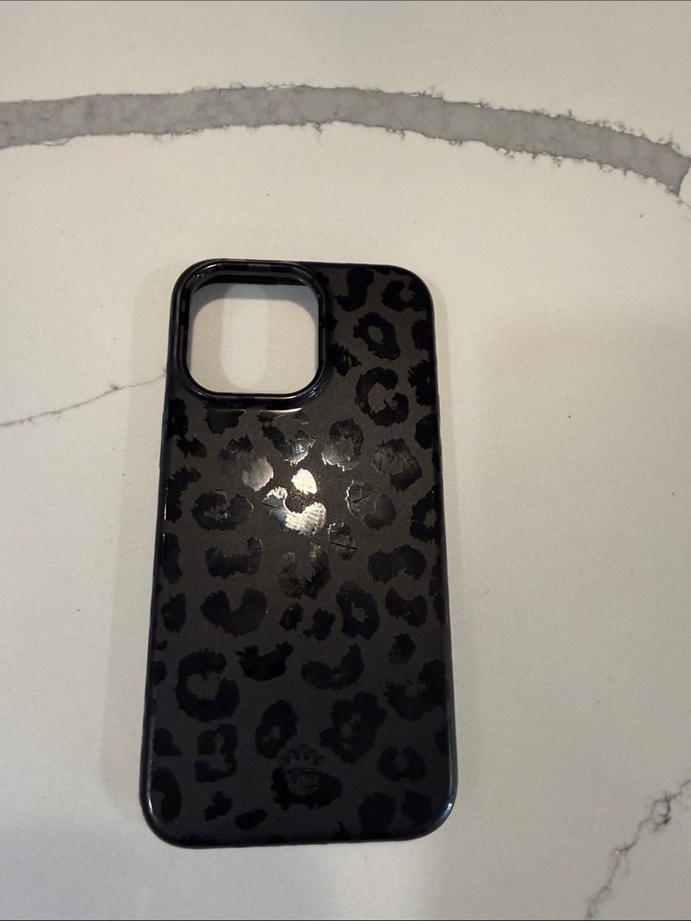 Black Leopard Print Phone Case - velvet caviar